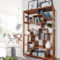 Finebuy Bücherregal Massiv Holz 115 X 180 Cm Wohnzimmer Regal With Regard To Wohnzimmer Regal